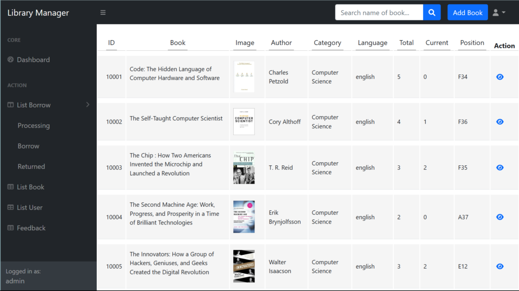 AdminListBook-1024x574 Final Year Project : library management system in JSP
