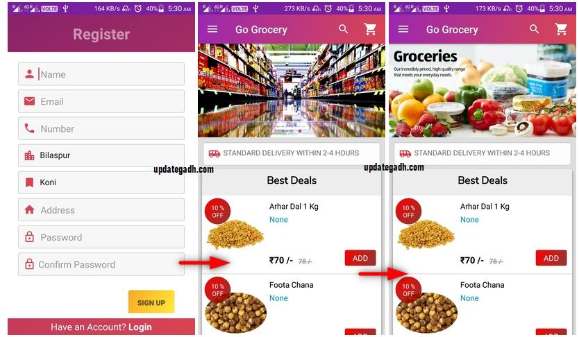 image-100 eCommerce app with Free source code  (Grocery App )
