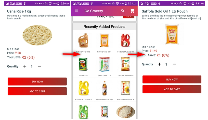 image-101 eCommerce app with Free source code  (Grocery App )