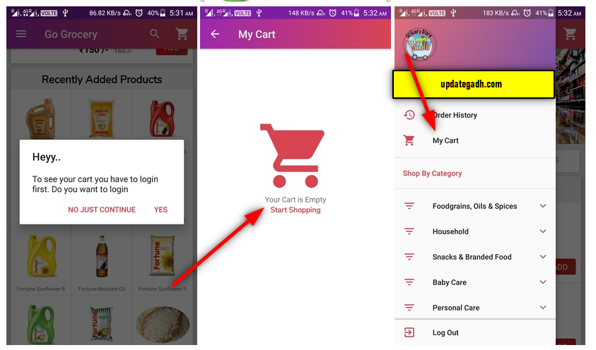 image-102 eCommerce app with Free source code  (Grocery App )
