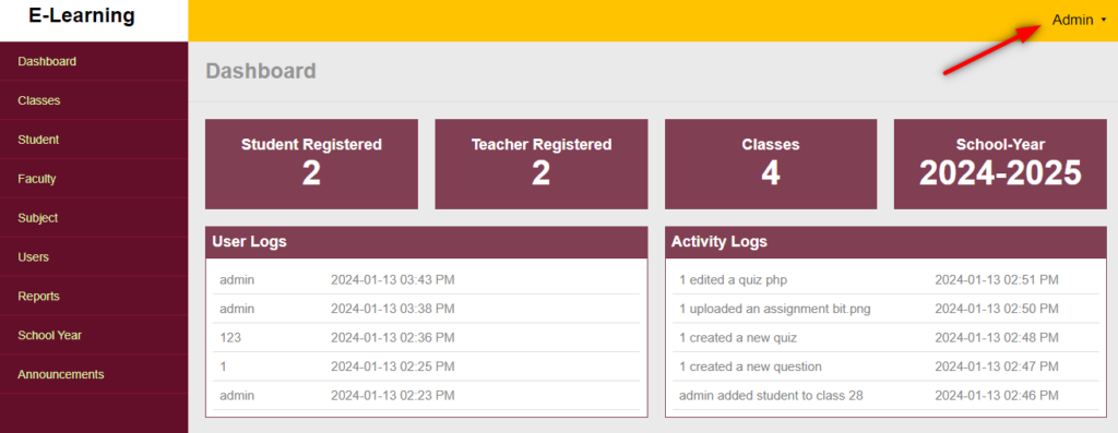 image-38-1024x397 E-Learning Project in PHP MySQL with Source Code