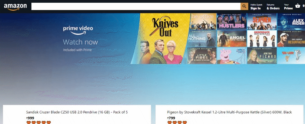 Amazon-clone-using-ReactJs Free Project : Amazon clone using ReactJS and Firebase with Source Code and Guide