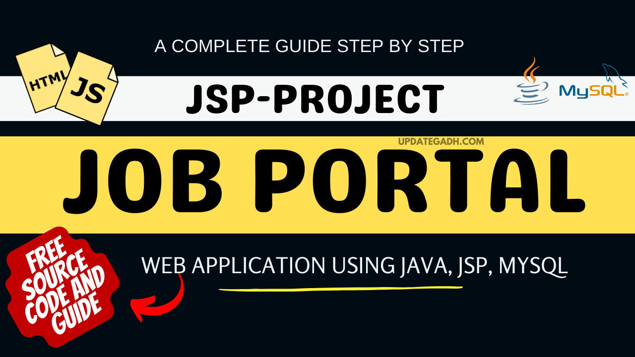 Free Source Code :Building a Job Portal web application using Java, JSP, MySQL