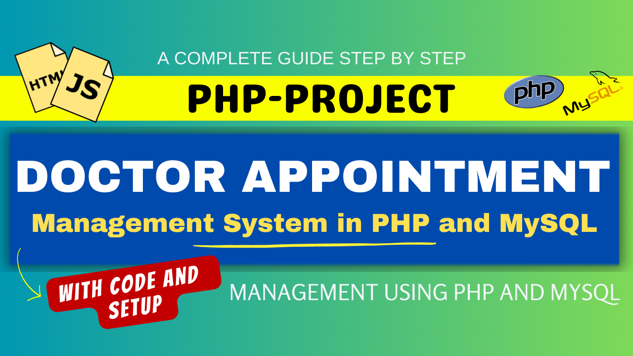 Doctor Appointment System Project in PHP and  MySQL : Best 1 Project