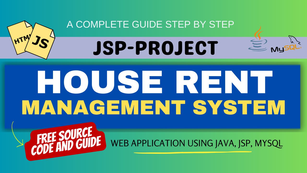 Best Project : House Rent Management System Using Java (JSP, Servlet, J2EE, MYSQL)