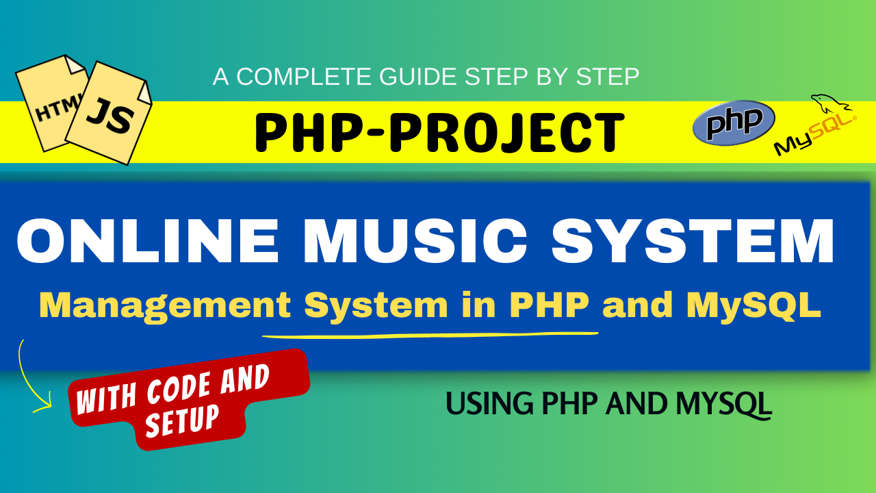 Online Music System using PHP and MySQL, Best 1 Project
