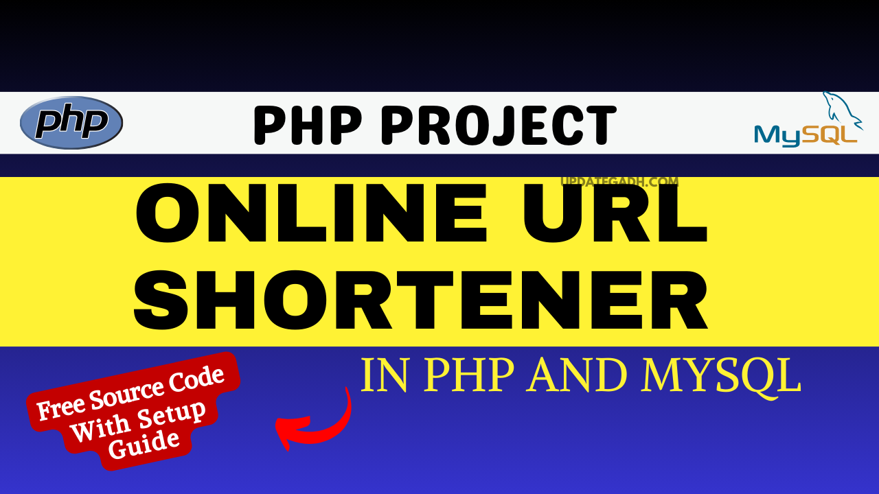 Free Source Code : Online Url Shortener in PHP and MySQL: Best 1 Project