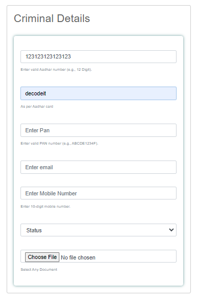 image-132 Best Final Project : Online Criminal Record Portal using Spring Boot Hibernate, MySQL, J2EE
