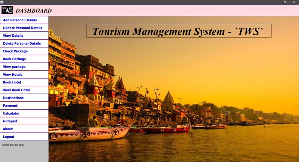Dashboard-1024x556 Tourism Management System in Java and MySQL