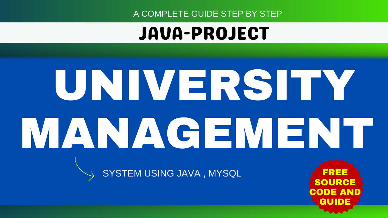 Free Source Code :University Management in Java And MySQL