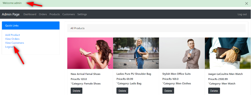 image-28 E shopping Cart using JSP Get Free Source Code