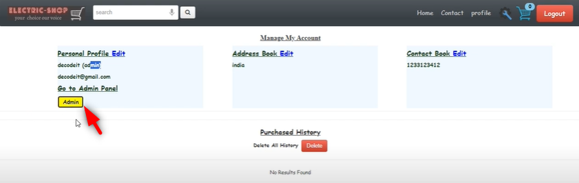 image-49 E-commerce Website using PHP and MYSQL Best Project