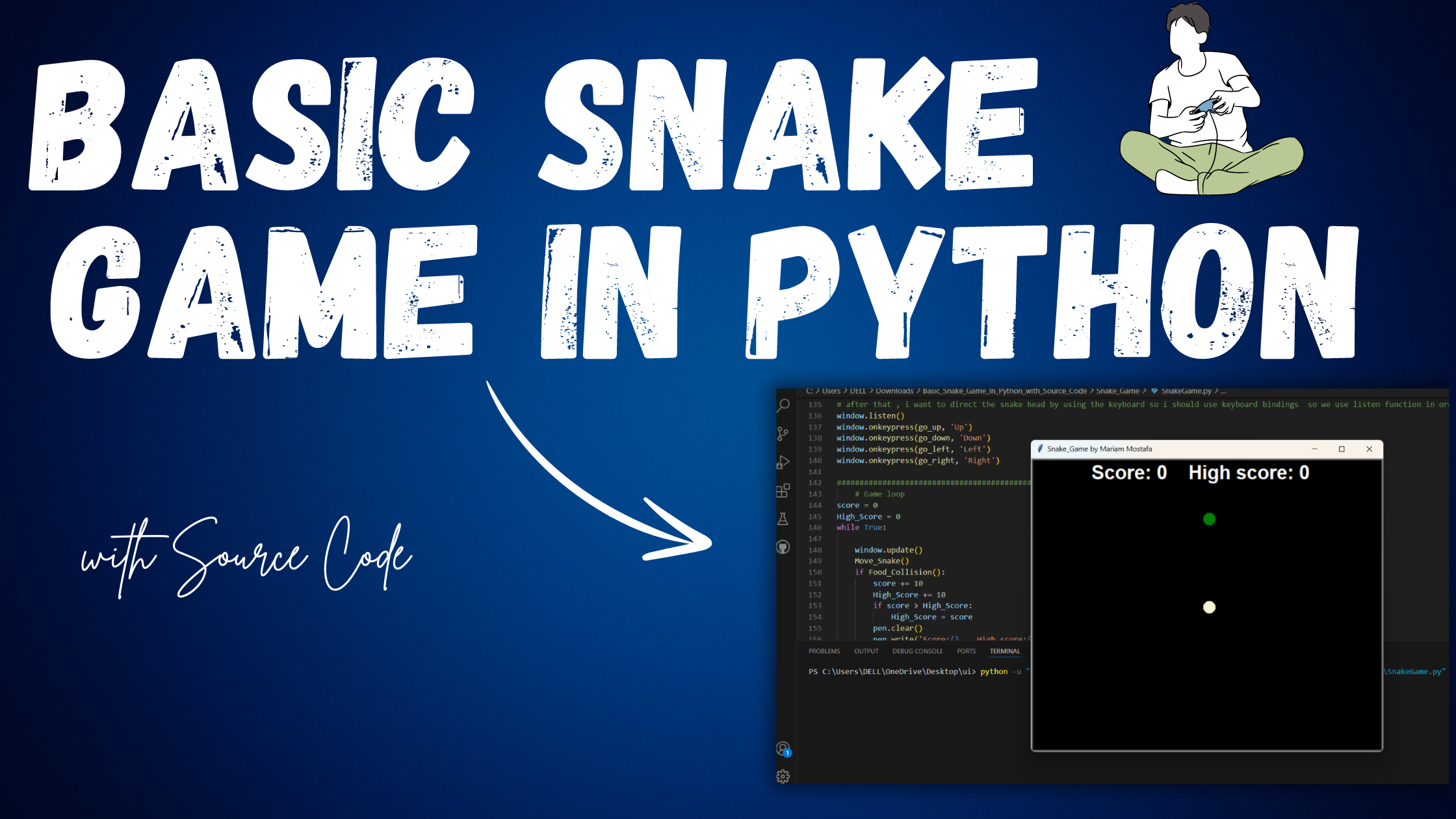 Basic Snake Game in Python with Source Code