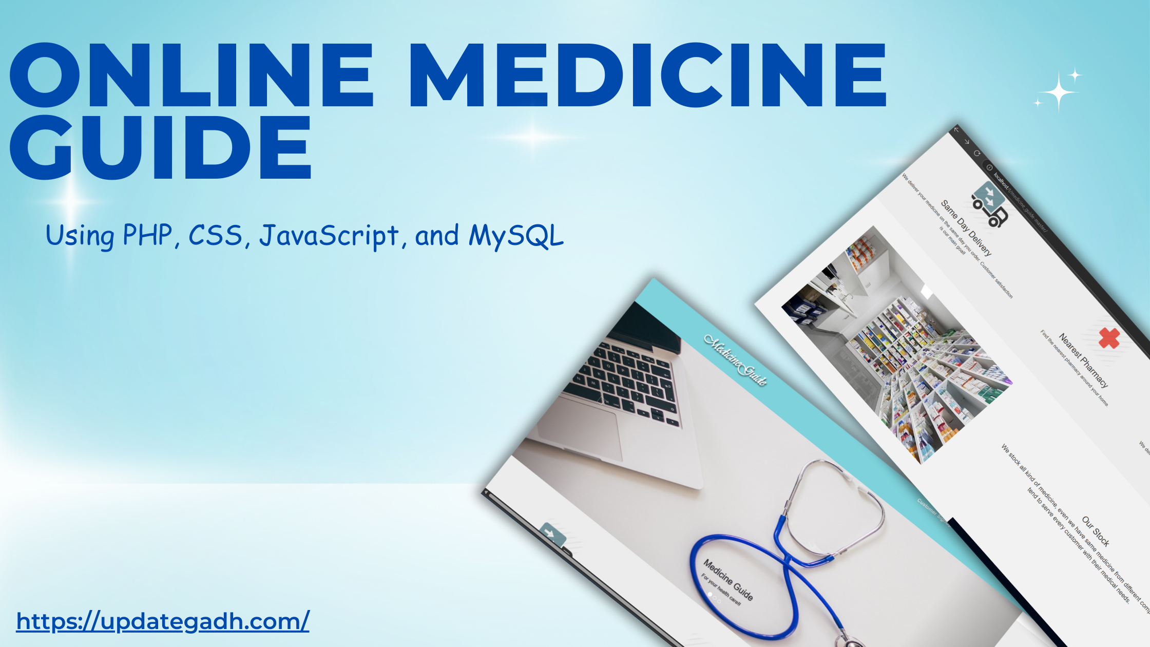 Online Medical Store in PHP, CSS, JavaScript, and MySQL