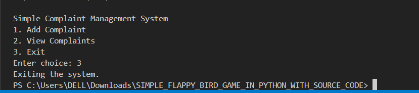 Screenshot-2024-10-20-181703 Simple Complaint Management System in Python with Source Code