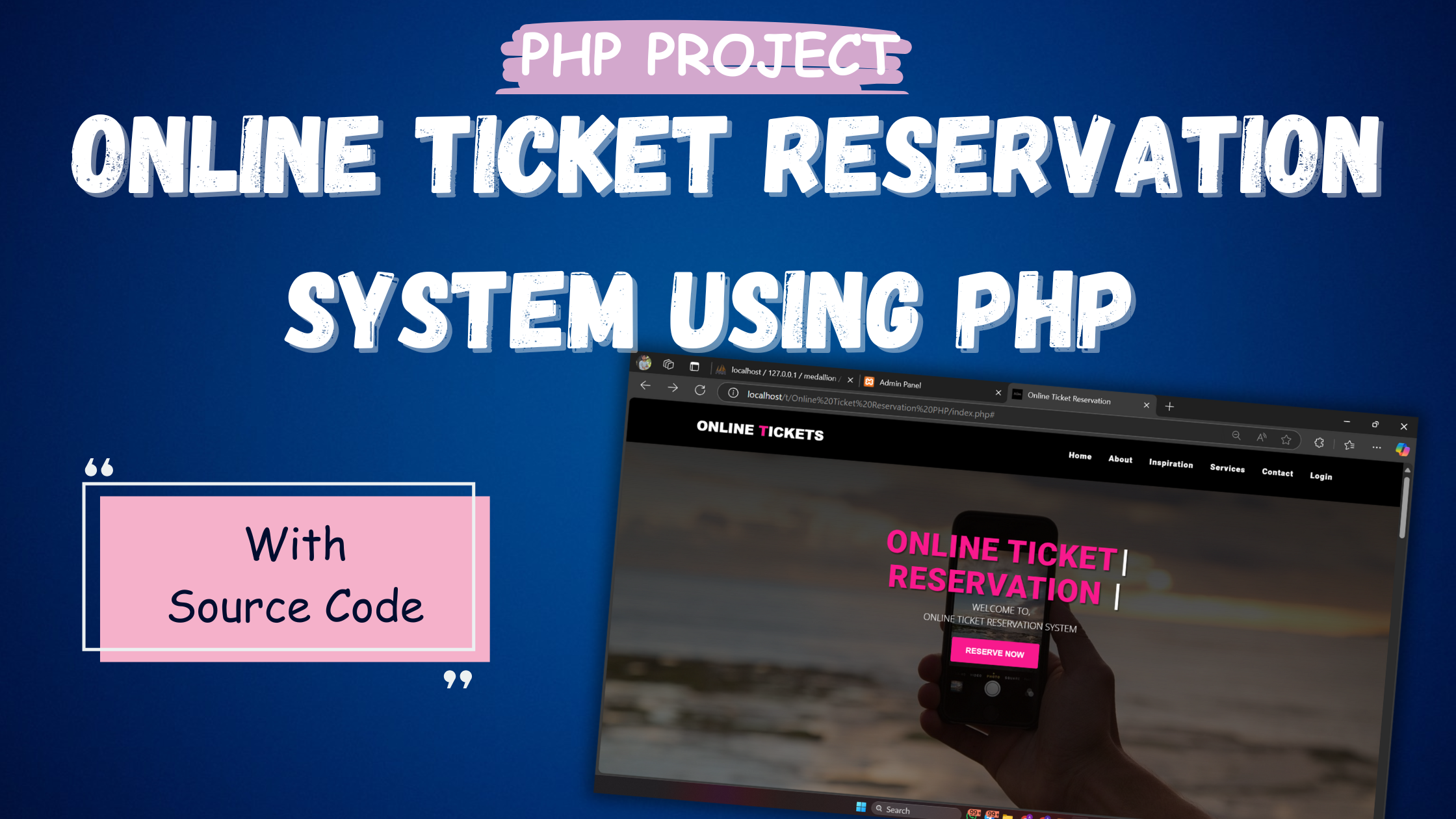 Online Ticket Reservation System Using PHP With Source Code