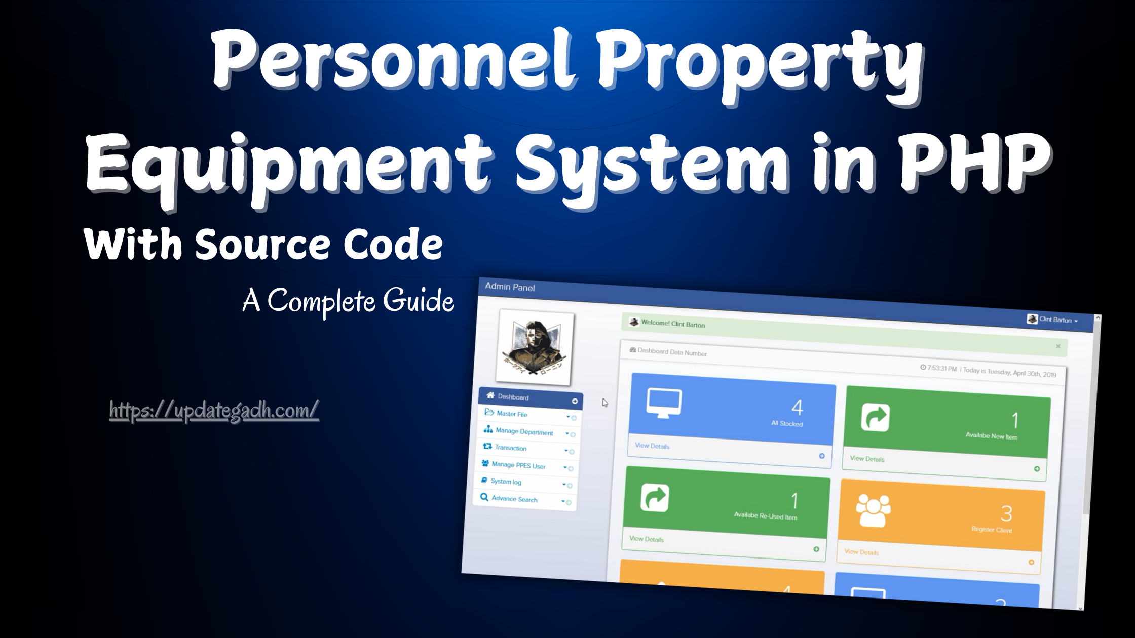 Personnel Property Equipment System in PHP