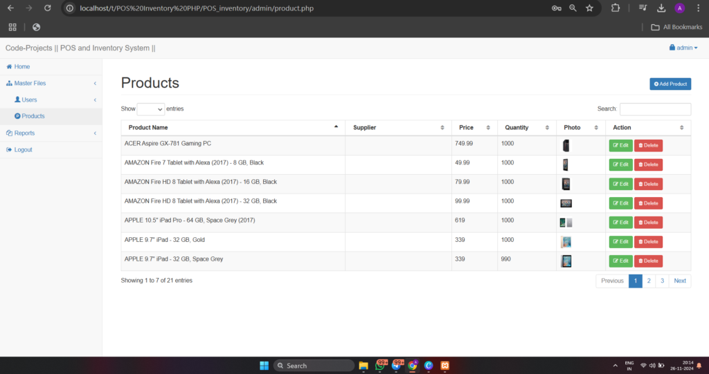 POS and Inventory System Free Source Code