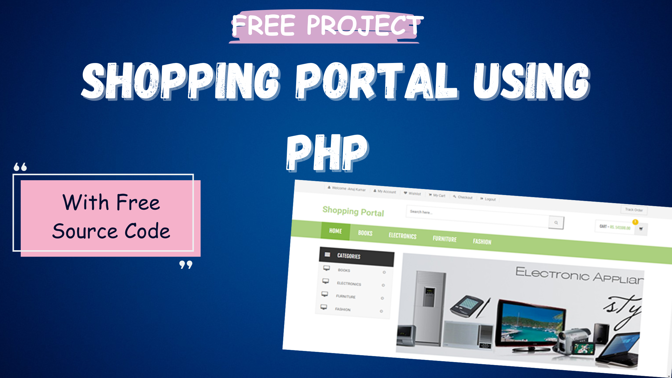 Shopping Portal Using PHP With Free Source Code