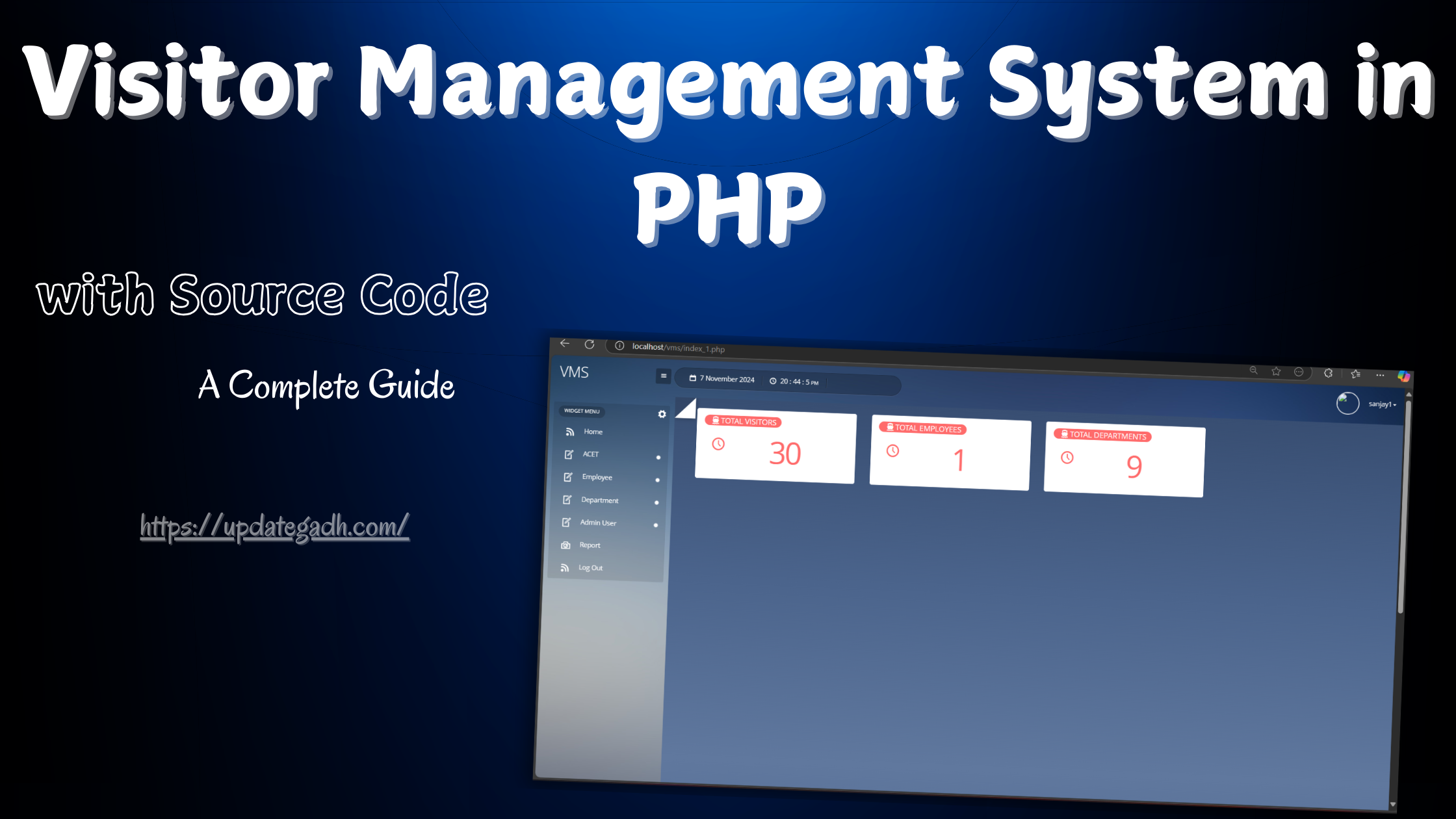 Visitor Management System in PHP with Source Code