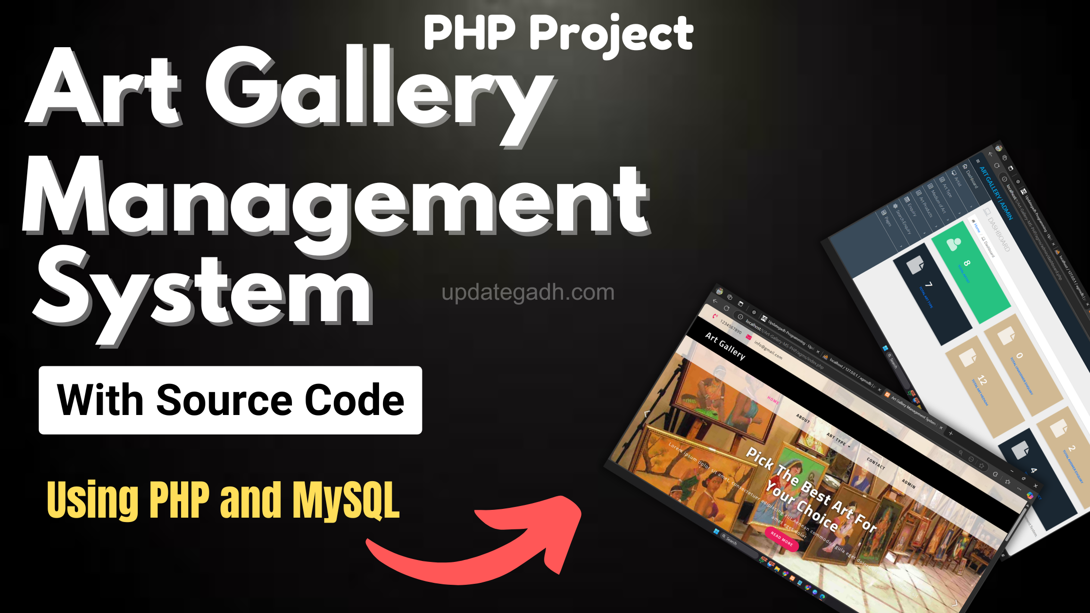 Art Gallery Management System using PHP and MySQL