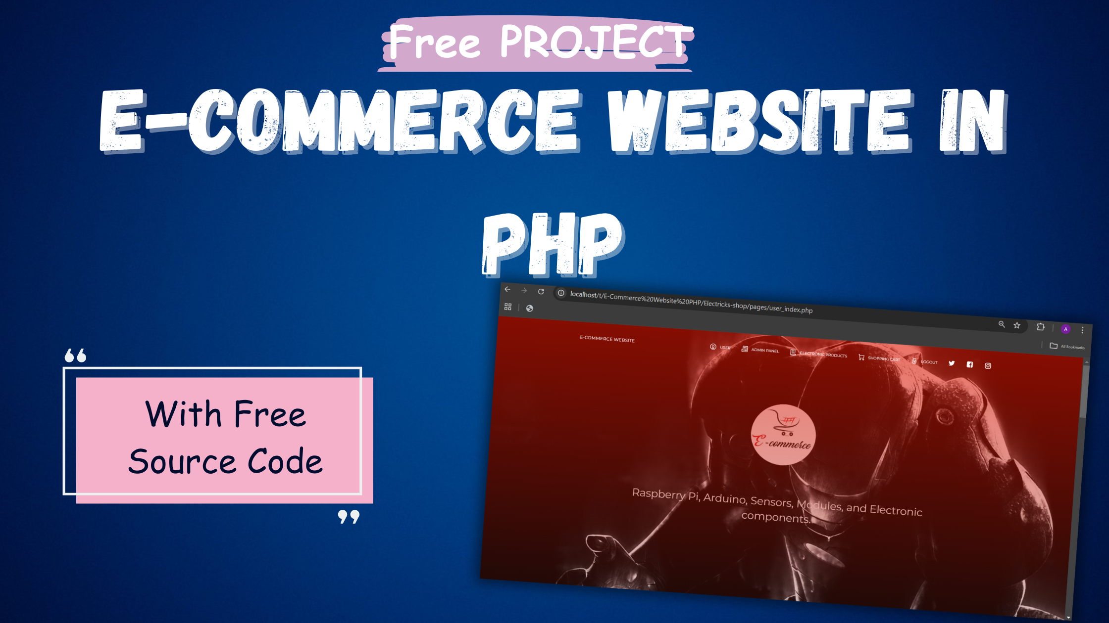 E-Commerce Website in PHP with Source Code – Free Download