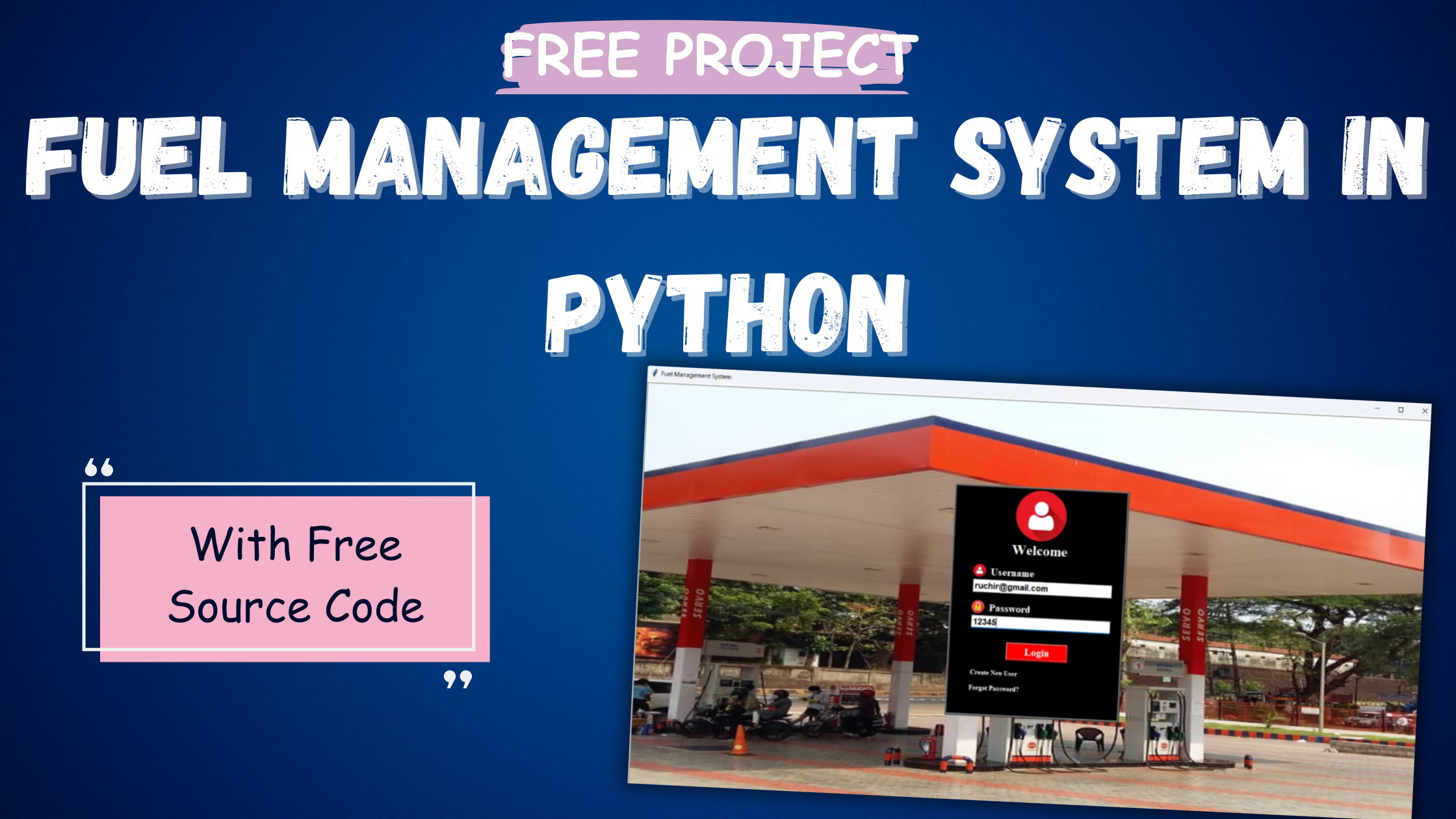 Fuel Management System in Python with Free Source Code
