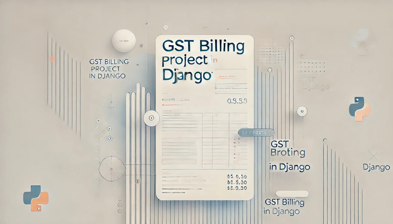 GST Billing Project in Python Django with Source Code