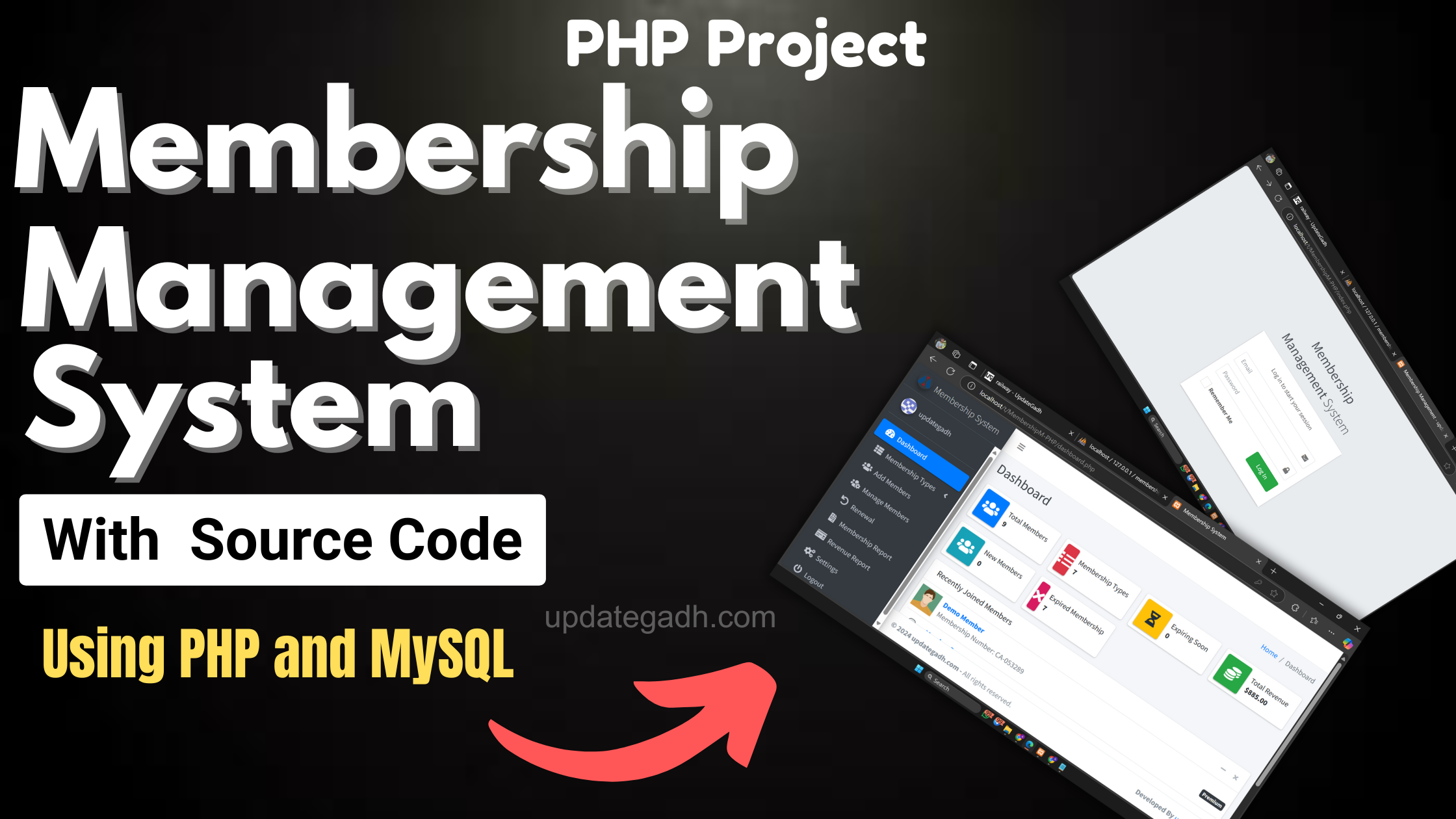 Membership Management System in PHP with Source Code