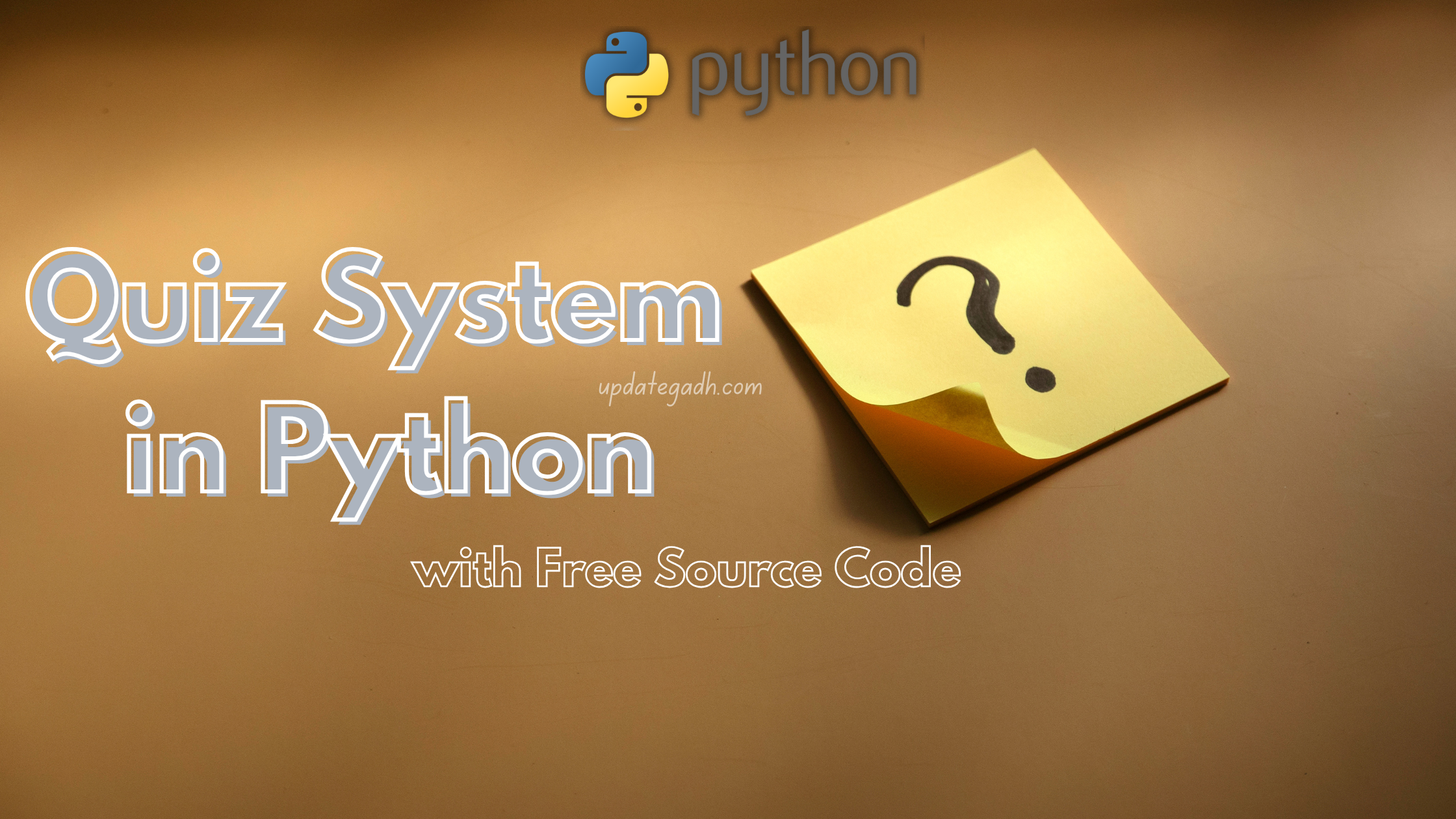 Quiz System in Python with Free Source Code