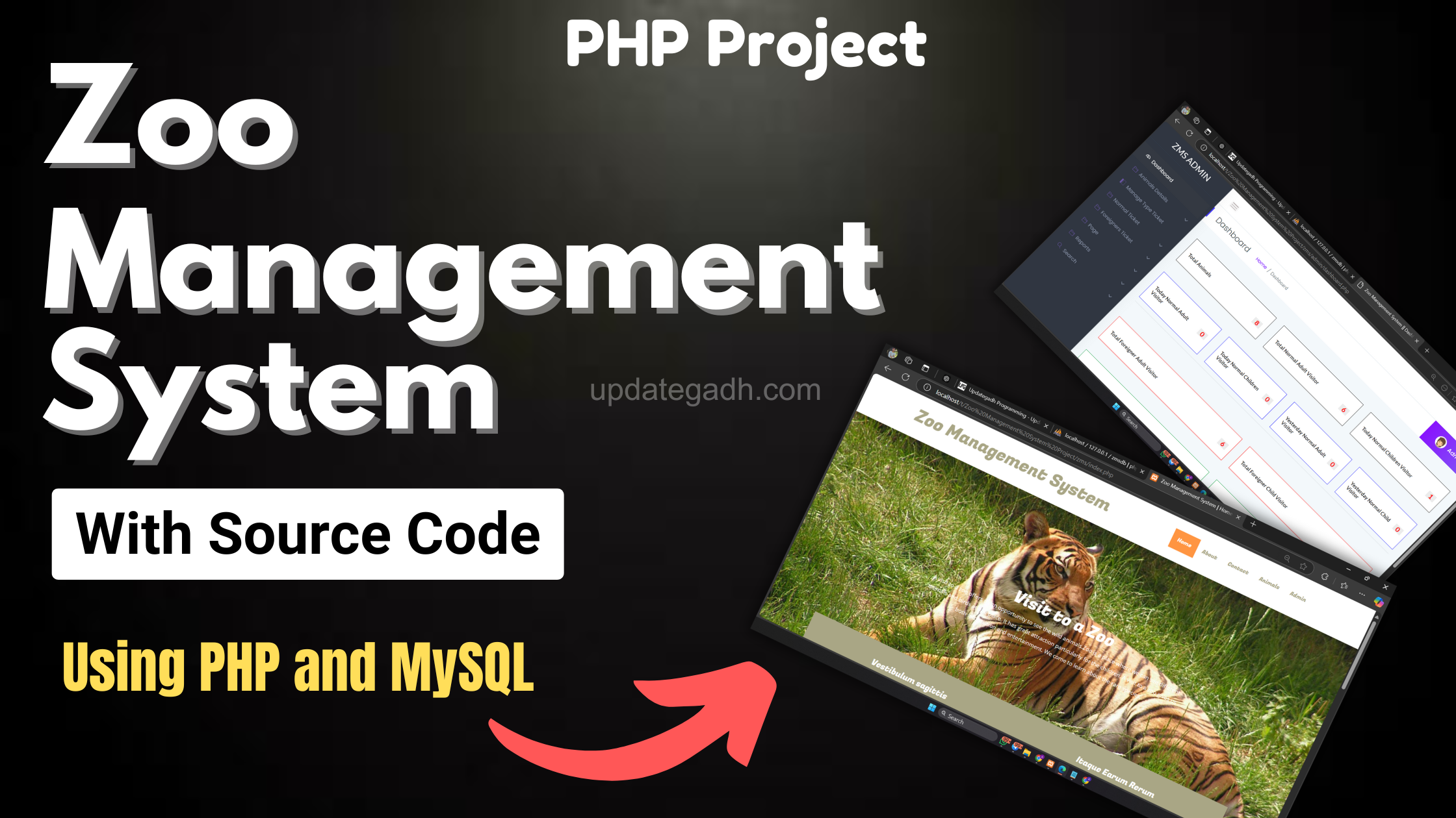Zoo Management System Using PHP and MySQL