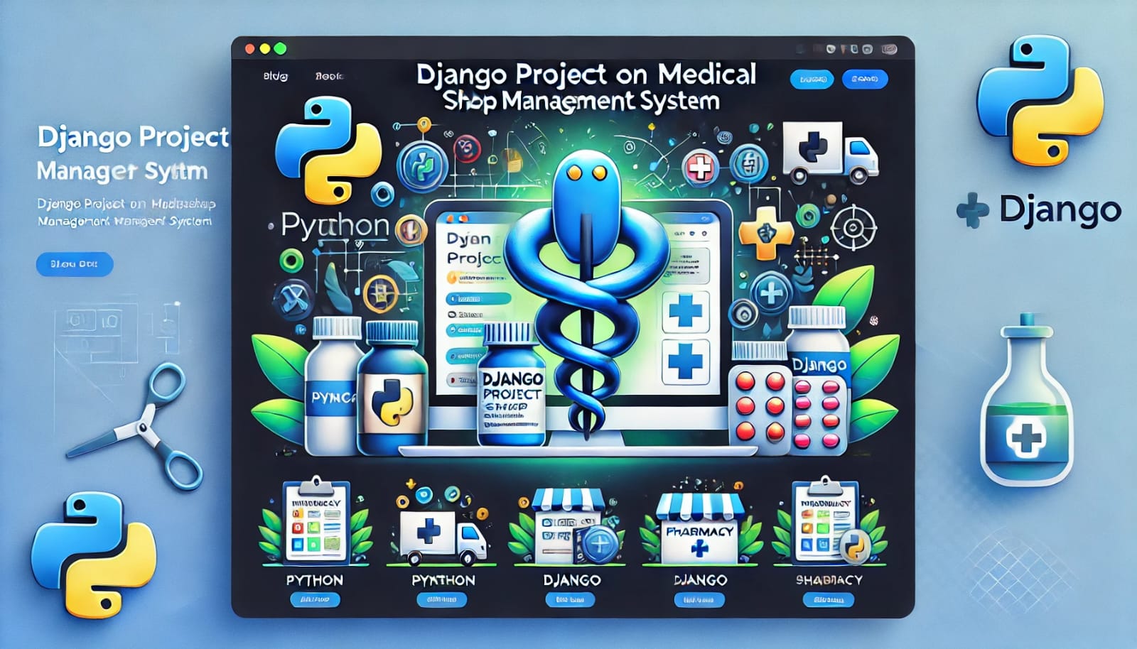 Django Project on Medical Shop Management System
