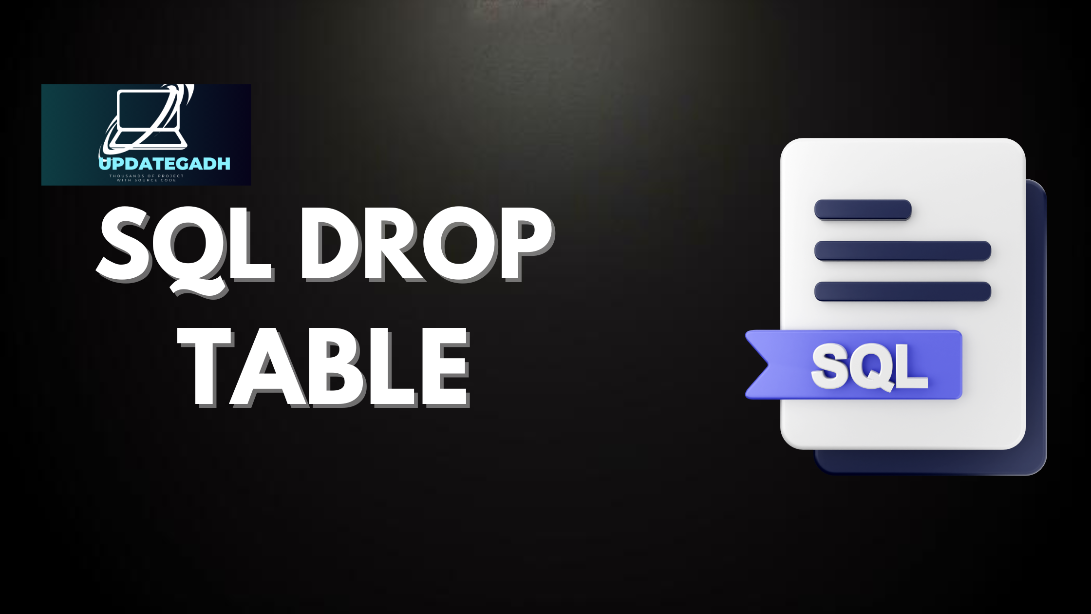 SQL DROP TABLE Command