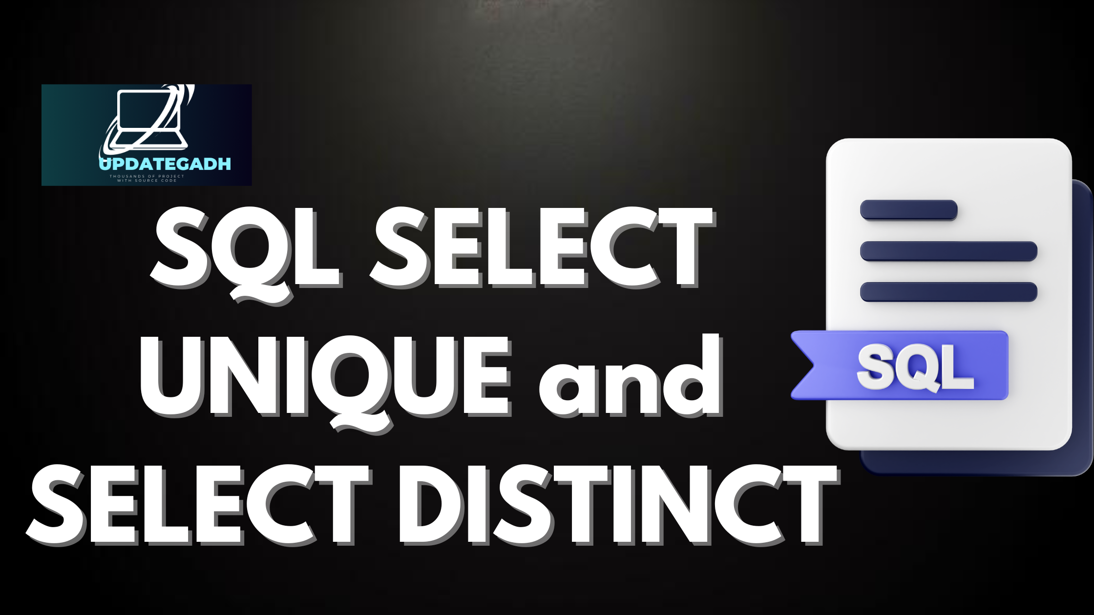 SQL SELECT UNIQUE and SELECT DISTINCT