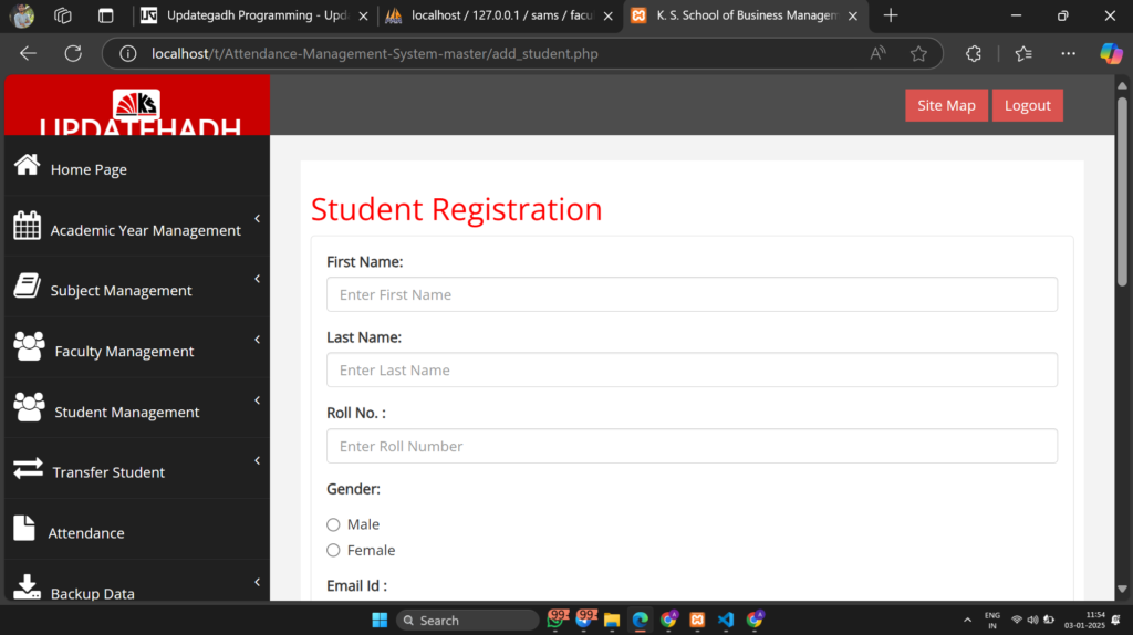 Screenshot-2025-01-03-115429-1024x574 Attendance Management System Using PHP & MYSQL Free Source Code
