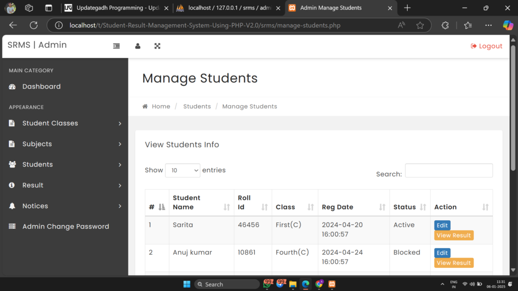 Screenshot-2025-01-06-113105-1024x576 Student Result Management System using PHP & MySQL