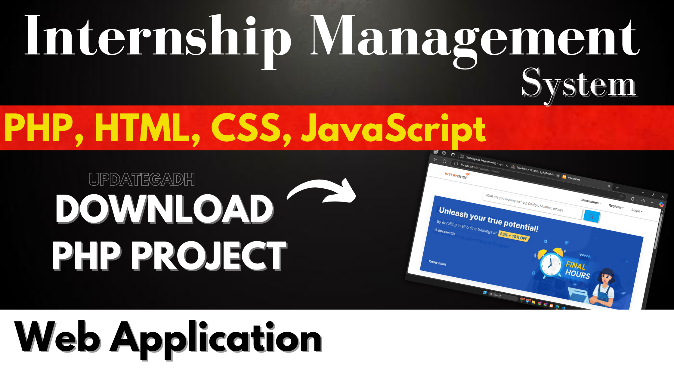 Internshop: Internship Management System in PHP with MySQL