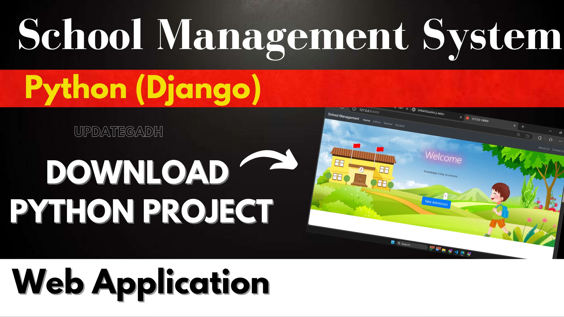 School Management System in Python (Django) with SQLite