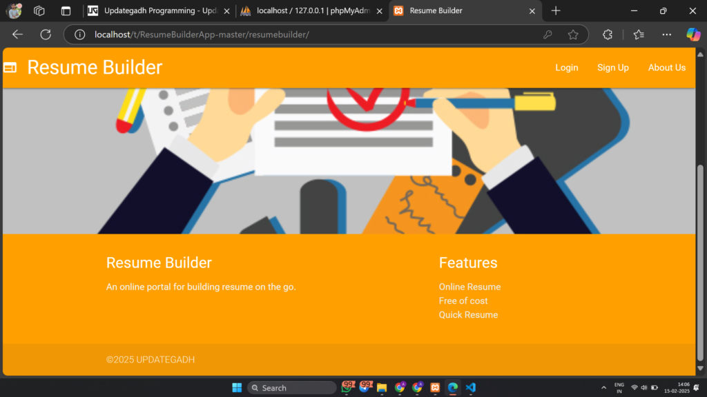 Screenshot-2025-02-15-140617-1024x576 Resume Builder Web Application Project in PHP Source Code