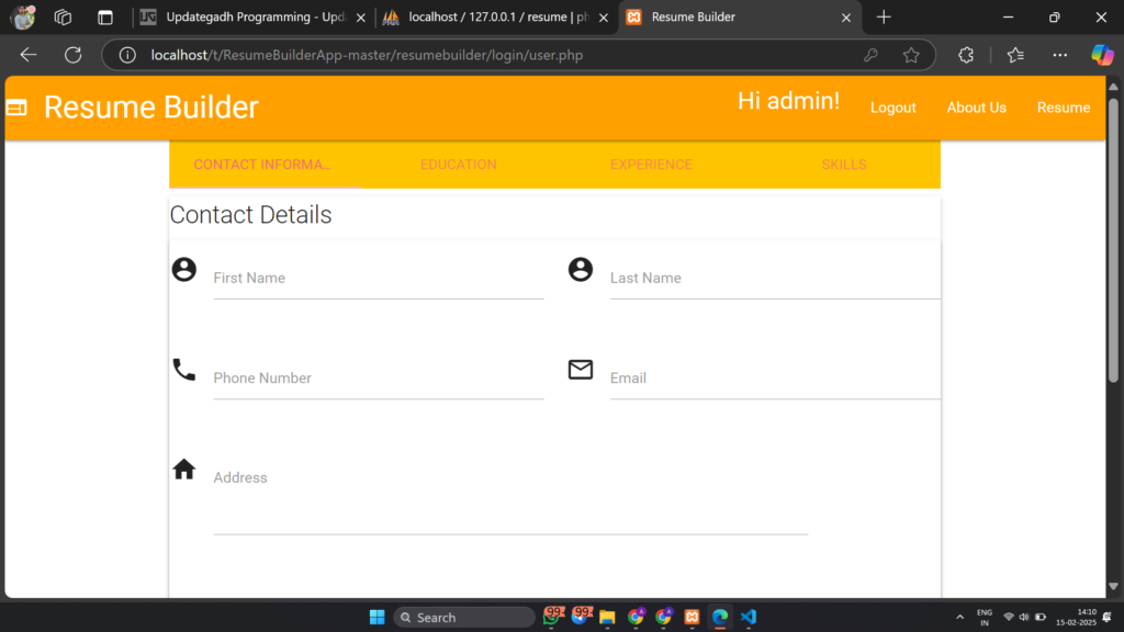 Screenshot-2025-02-15-141015-1024x576 Resume Builder Web Application Project in PHP Source Code