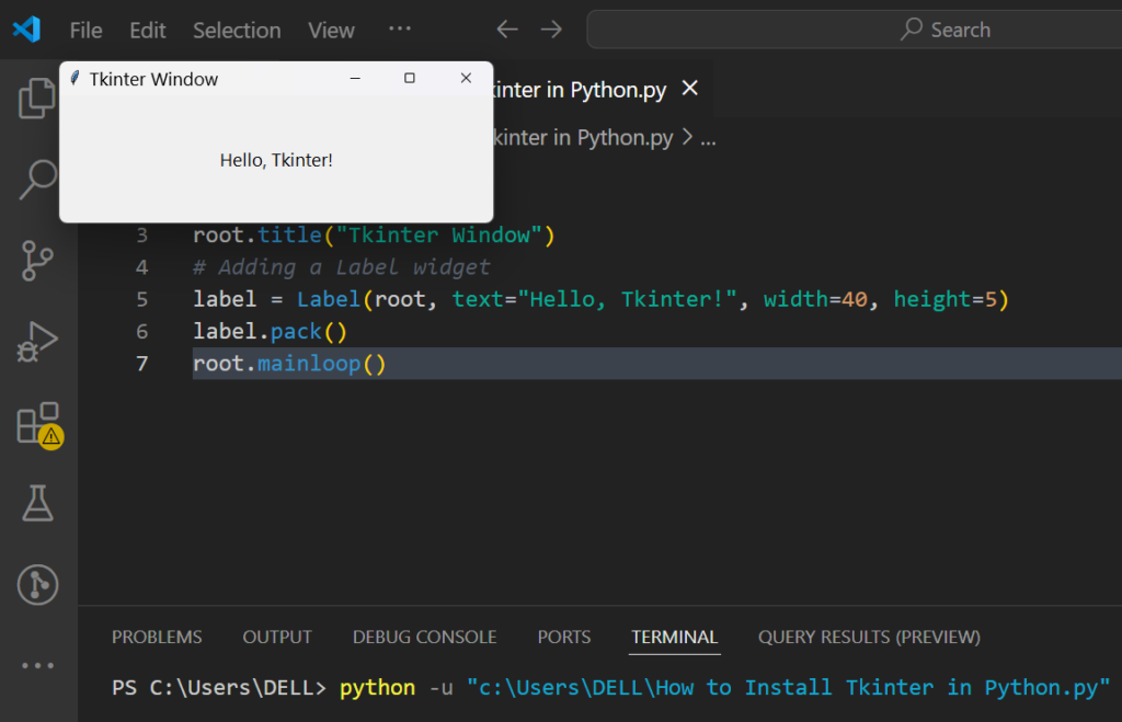 image-3-1024x659 How to Install Tkinter in Python
