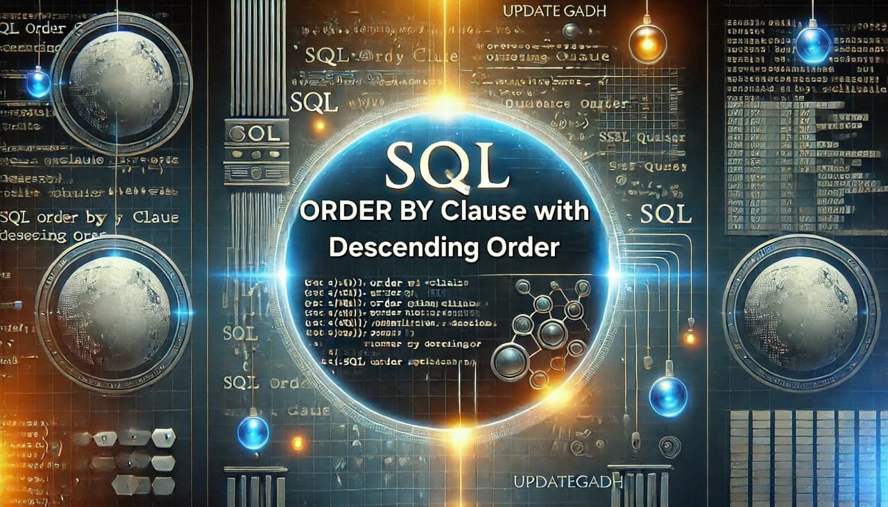 sql order by clause with descending order