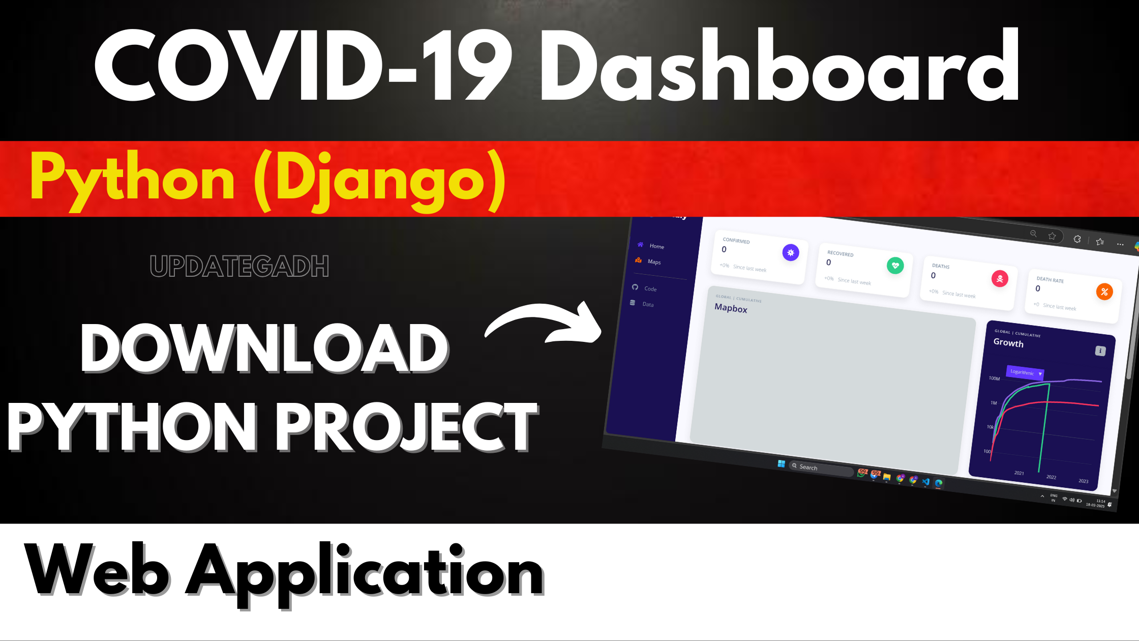 COVID-19 Dashboard in Python with Source Code