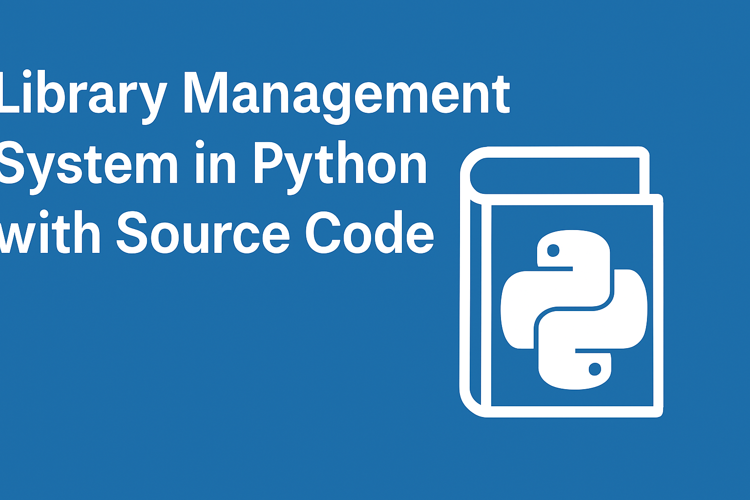 Library Management System in Python with Source Code