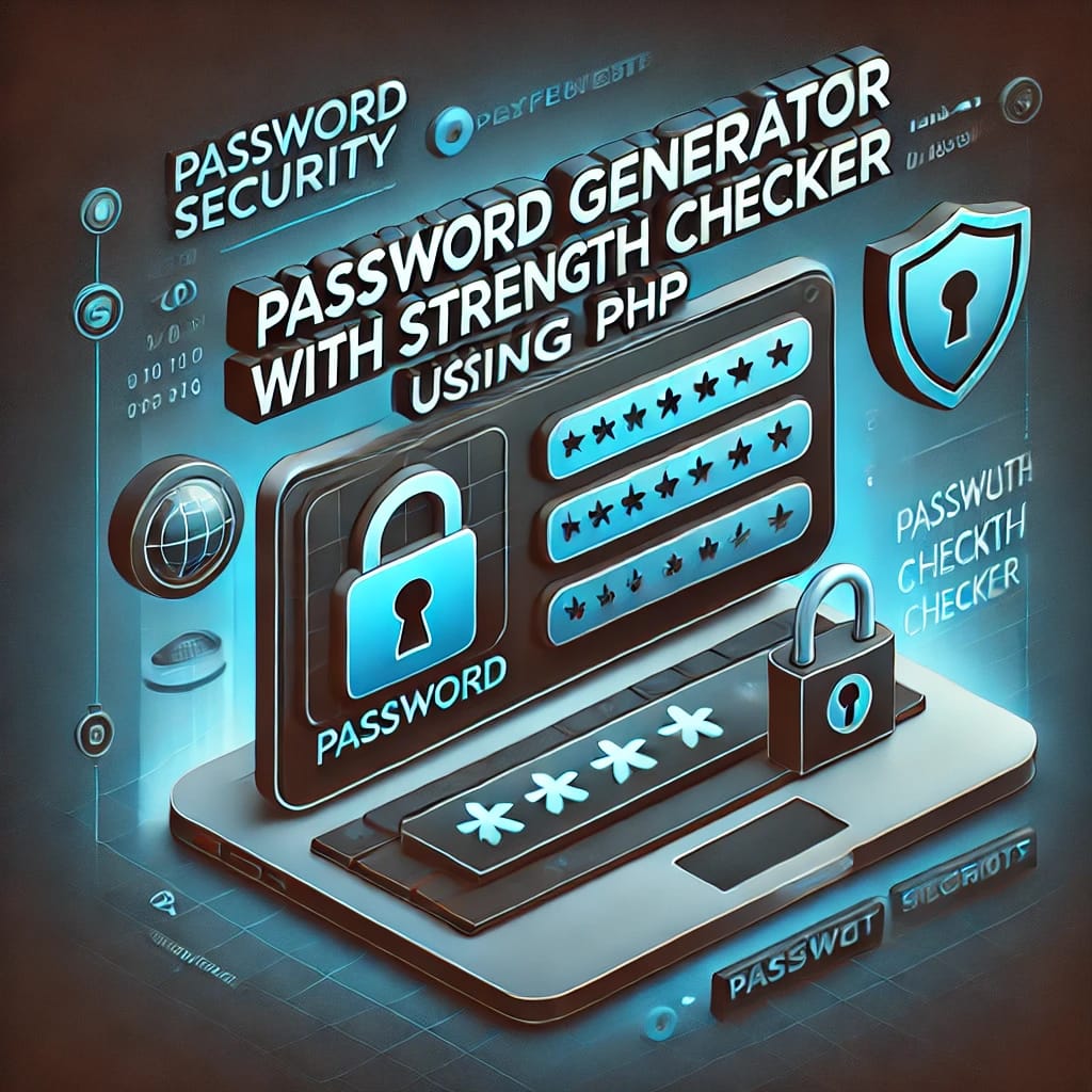 Password Generator with Strength Checker using  PHP
