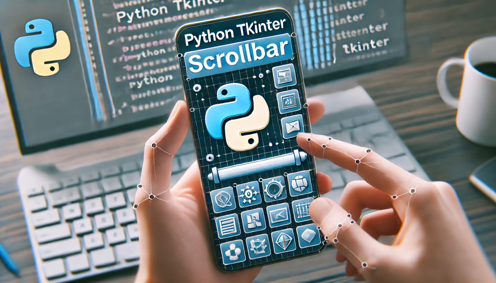 Python Tkinter Scrollbar Widget