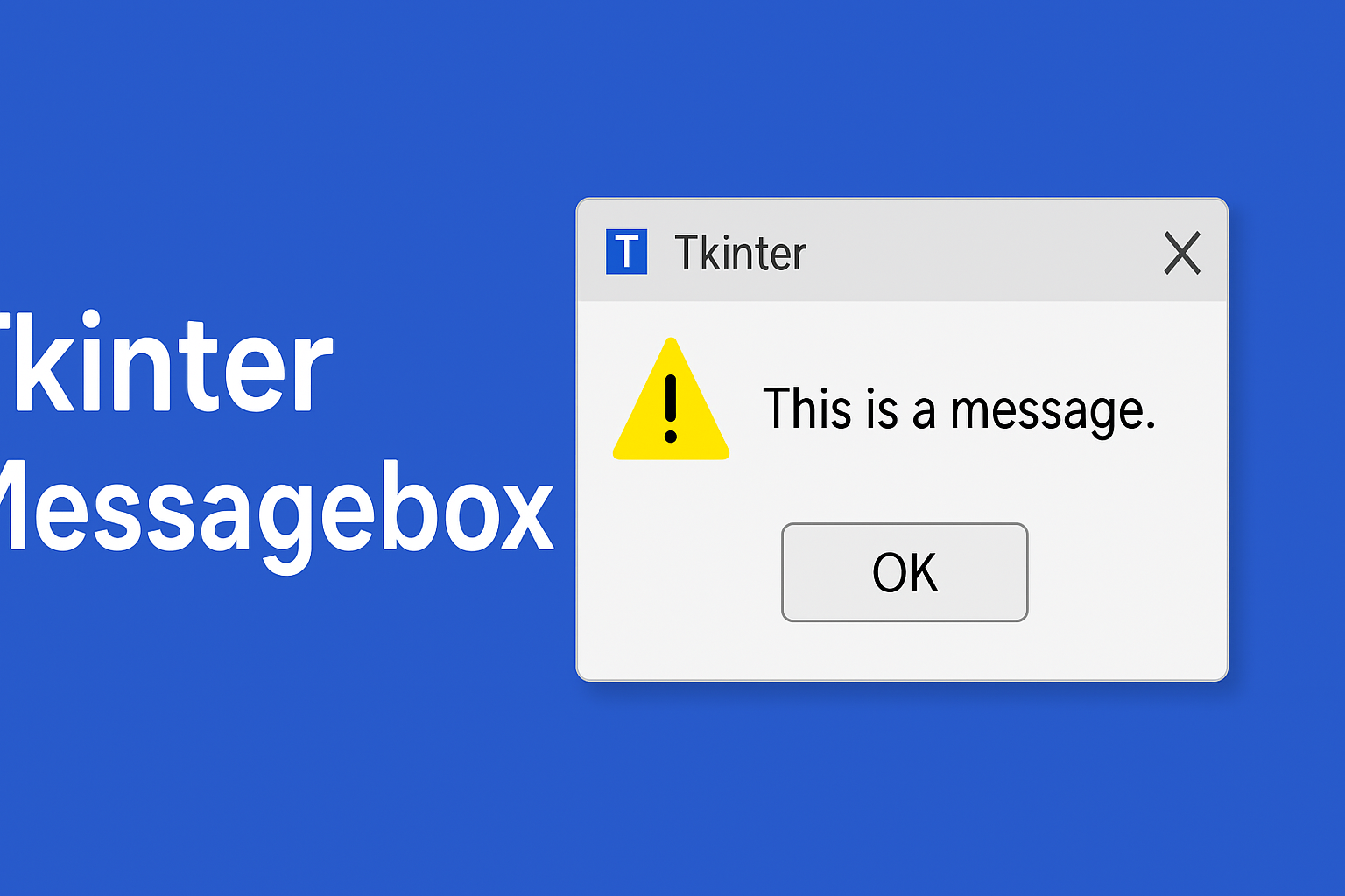 Tkinter Messagebox