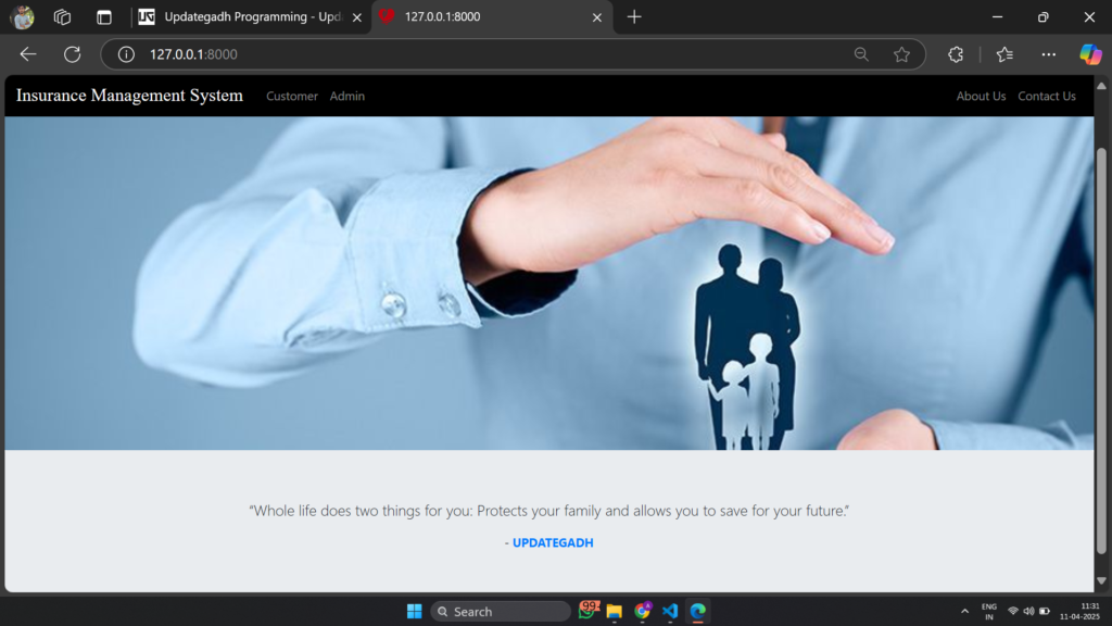 Screenshot-2025-04-11-113139-1024x576 🔐 Insurance Management System using Django – Free Final Year Project with Source Code