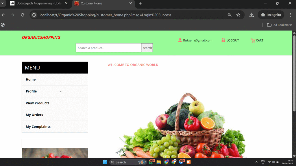 Screenshot-2025-04-26-115610-1024x574 Best Organic Shopping Website Project in PHP and MySQL