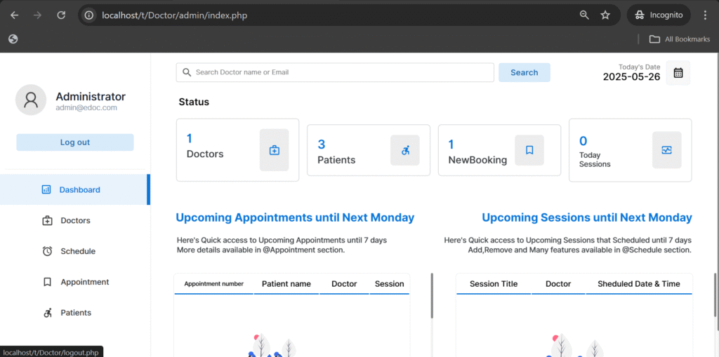 8-1024x509 Doctor Appointment Booking System Using PHP – A Complete e-Channeling Web App